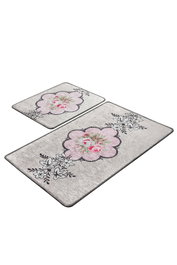 Mijölnir Juego de alfombras de baño Rosas Multicolor